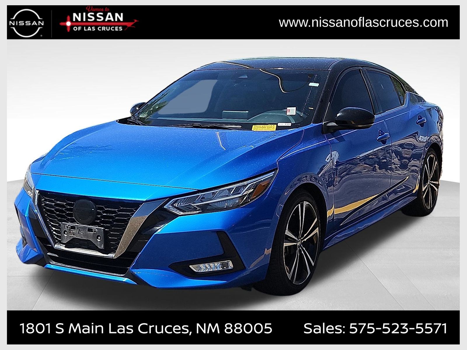 Electric Blue Metallic 2021 Nissan Sentra SR FWD Sedan Front-Wheel Drive Continuously Variable Transmission