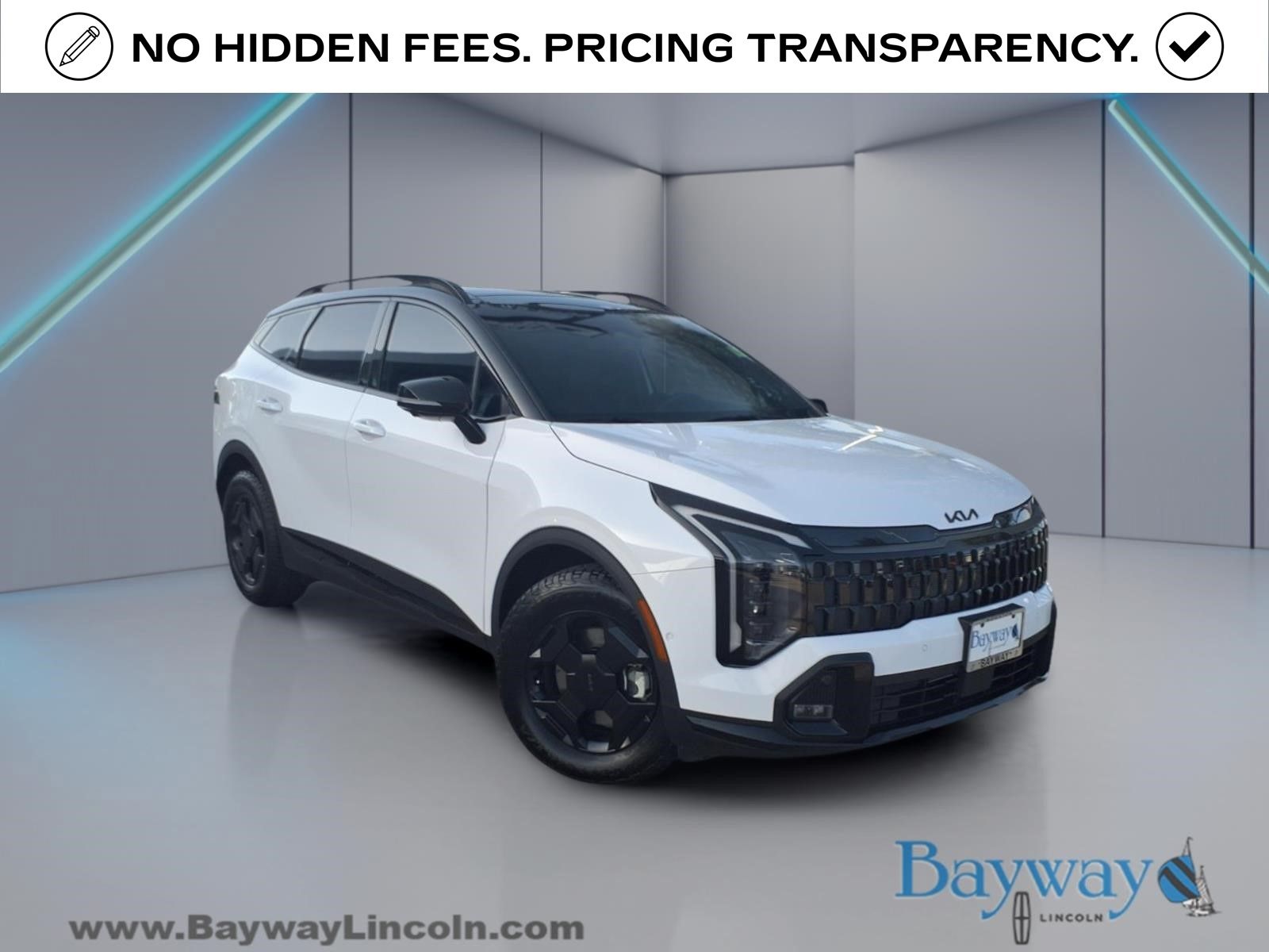 Glacier White Pearl/Black Roof 2026 Kia Sportage SUV / Crossover All-Wheel Drive 8-Speed Automatic