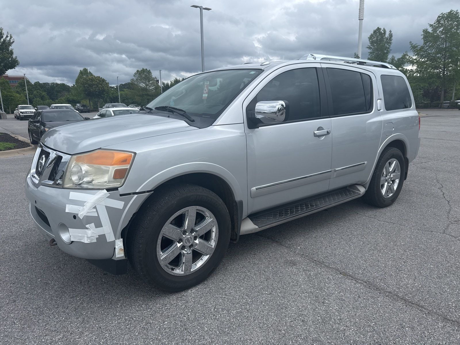 Brilliant Silver 2013 Nissan Armada Platinum 4WD SUV / Crossover Four-Wheel Drive 5-Speed Automatic Overdrive