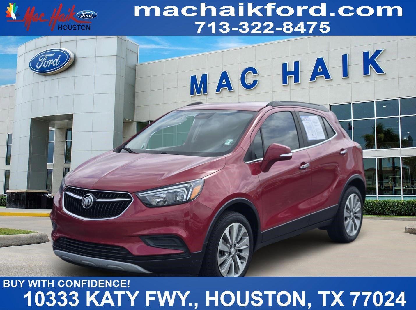 Winterberry Red Metallic 2017 Buick Encore Preferred FWD SUV / Crossover Front-Wheel Drive 6-Speed Automatic Overdrive