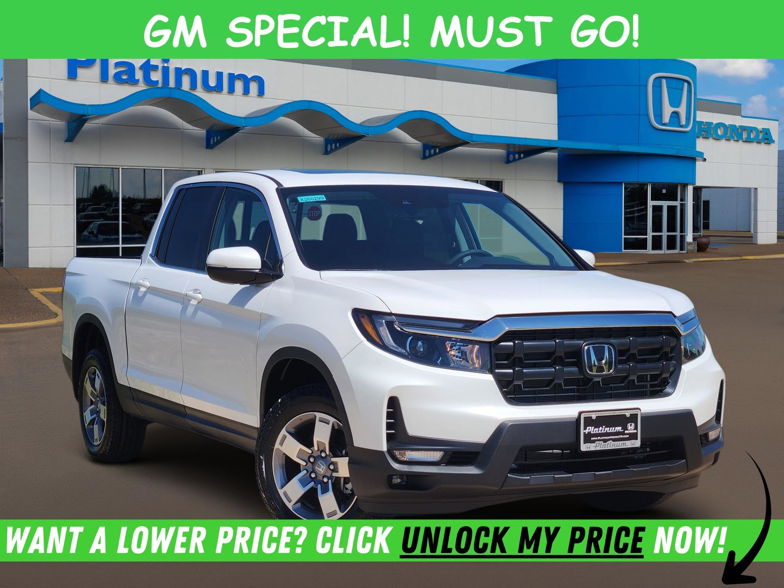Platinum White Pearl 2026 Honda Ridgeline RTL AWD Pickup Truck All-Wheel Drive 9-Speed Automatic