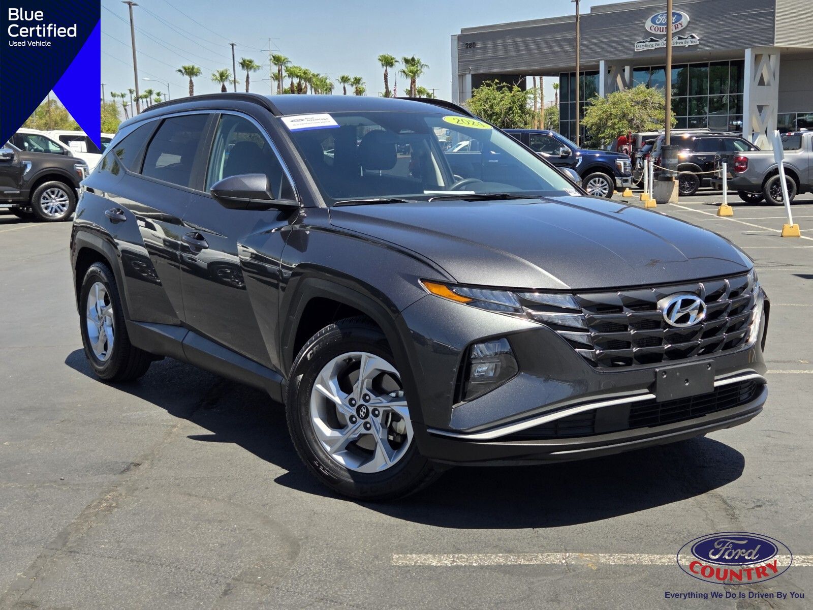 Dark Gray Metallic 2024 Hyundai Tucson SUV / Crossover Front-Wheel Drive 8-Speed Automatic