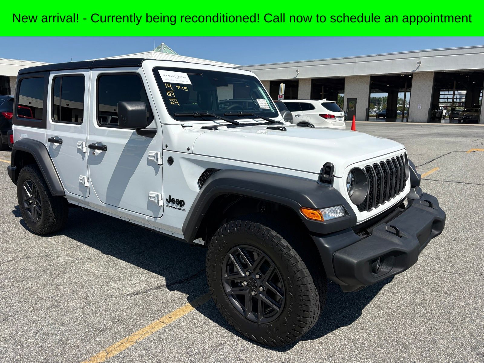 Bright White Clearcoat 2024 Jeep Wrangler SUV / Crossover Four-Wheel Drive 8-Speed Automatic