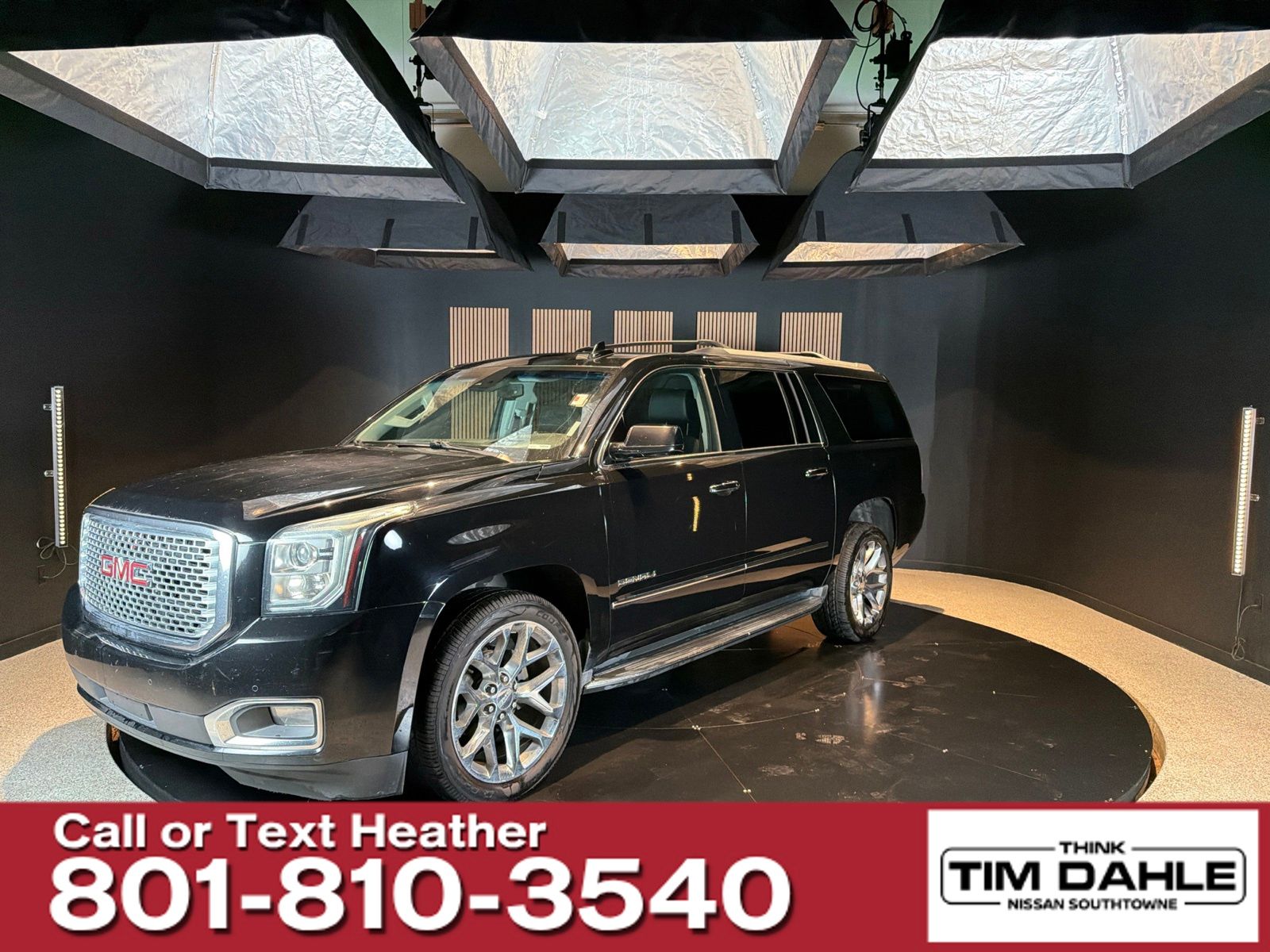 Onyx Black 2017 GMC Yukon XL SUV / Crossover Four-Wheel Drive 8-Speed Automatic Overdrive