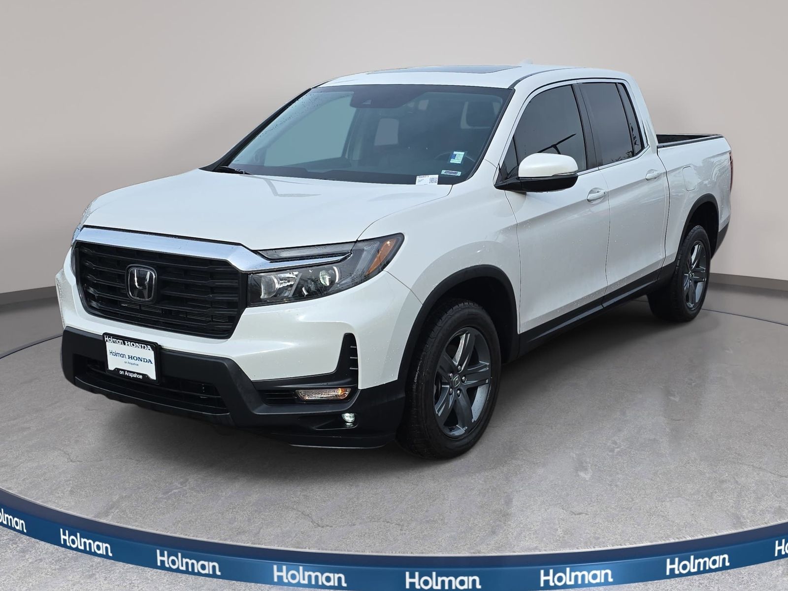 Platinum White Pearl 2023 Honda Ridgeline RTL AWD Pickup Truck All-Wheel Drive 9-Speed Automatic