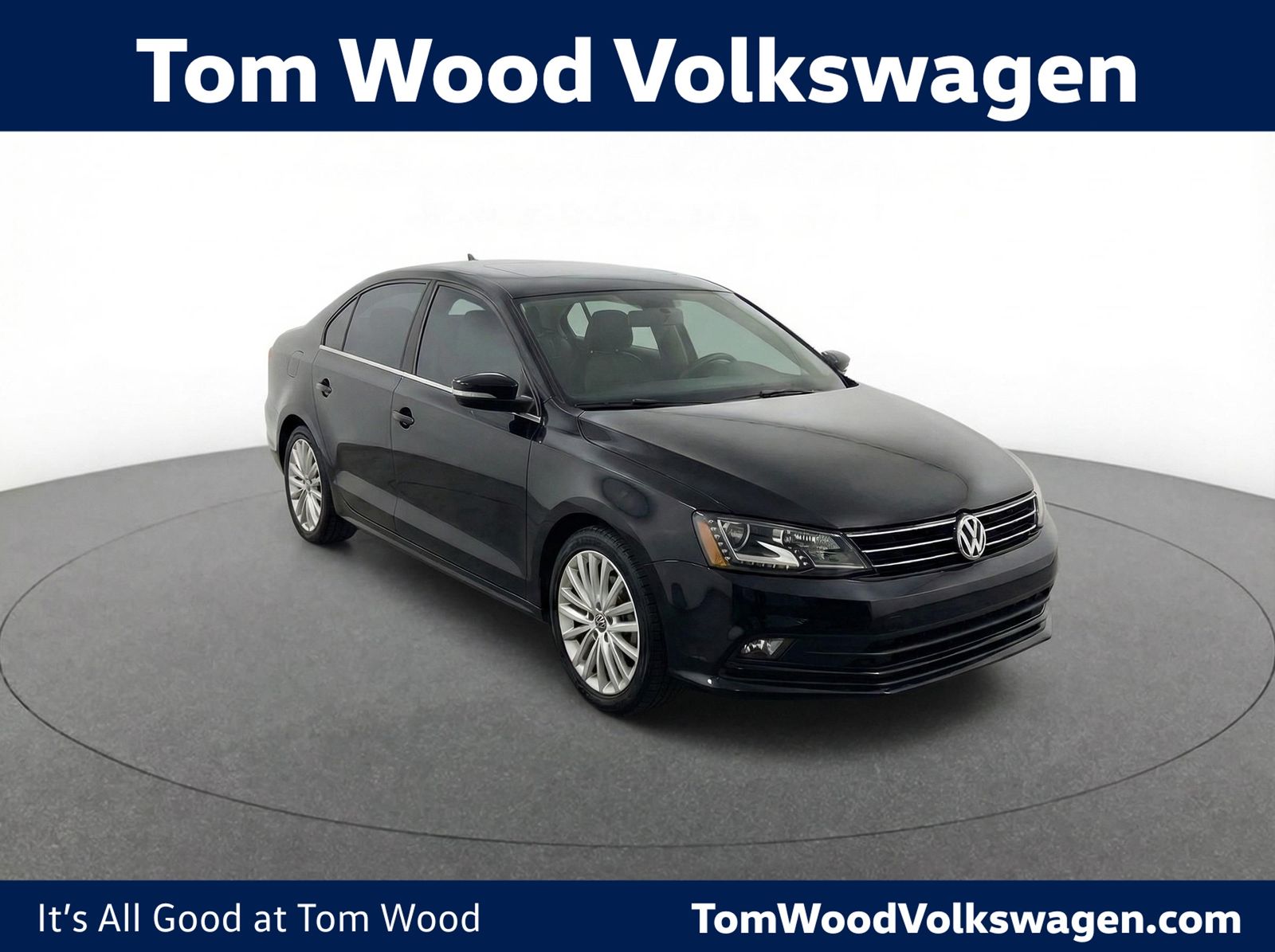 Black Uni 2016 Volkswagen Jetta 1.8T SEL FWD Sedan Front-Wheel Drive 6-Speed Automatic