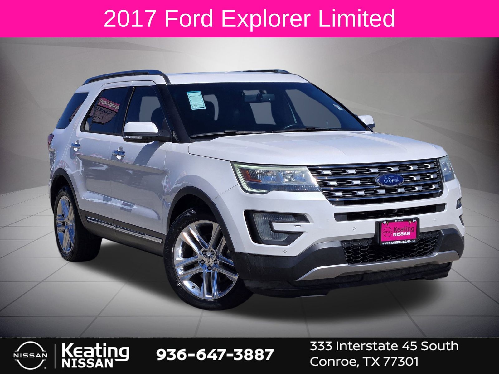 2017 Ford Explorer Limited White at Parkway Family Mazda