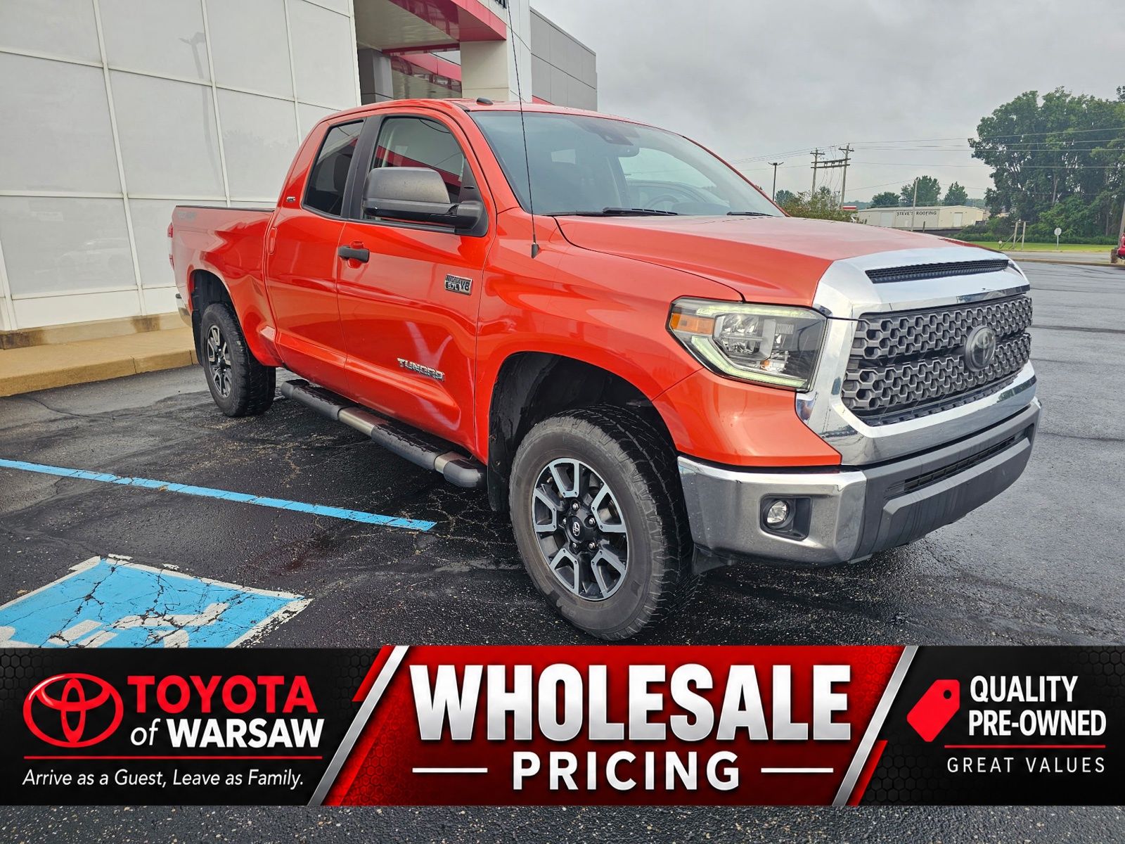 Inferno Red 2018 Toyota Tundra Pickup Truck Four-Wheel Drive 6-Speed Automatic Overdrive