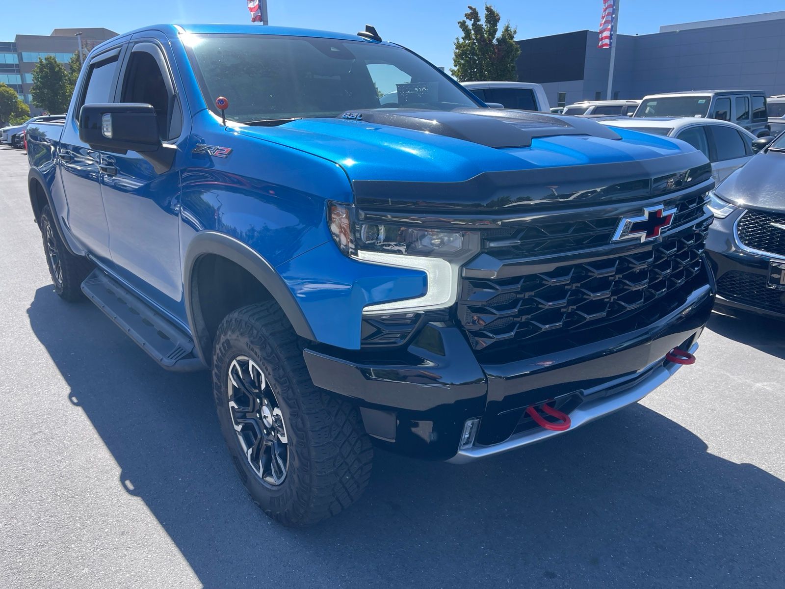 Glacier Blue Metallic 2023 Chevrolet Silverado 1500 Pickup Truck Four-Wheel Drive Automatic