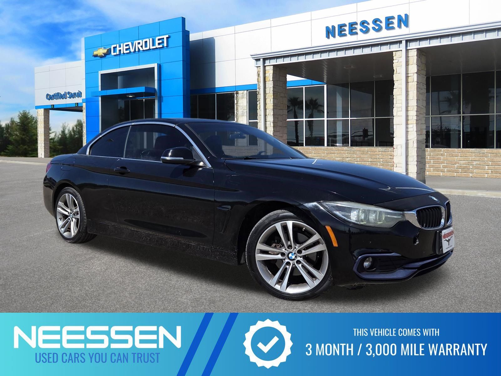 Jet Black 2018 BMW 4 Series 430i xDrive Convertible AWD Convertible All-Wheel Drive 8-Speed Automatic