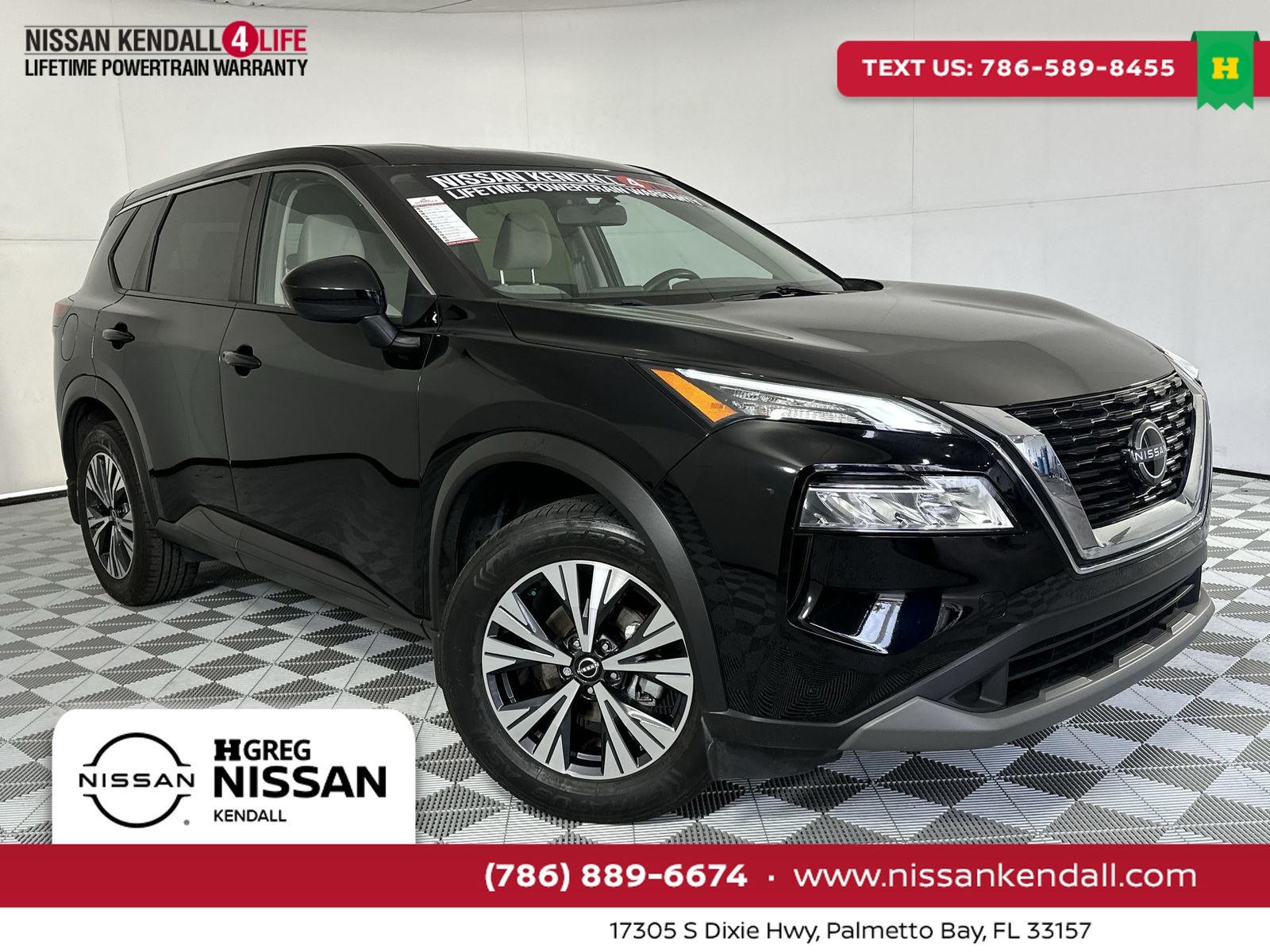 Super Black 2023 Nissan Rogue SV FWD SUV / Crossover Front-Wheel Drive Continuously Variable Transmission