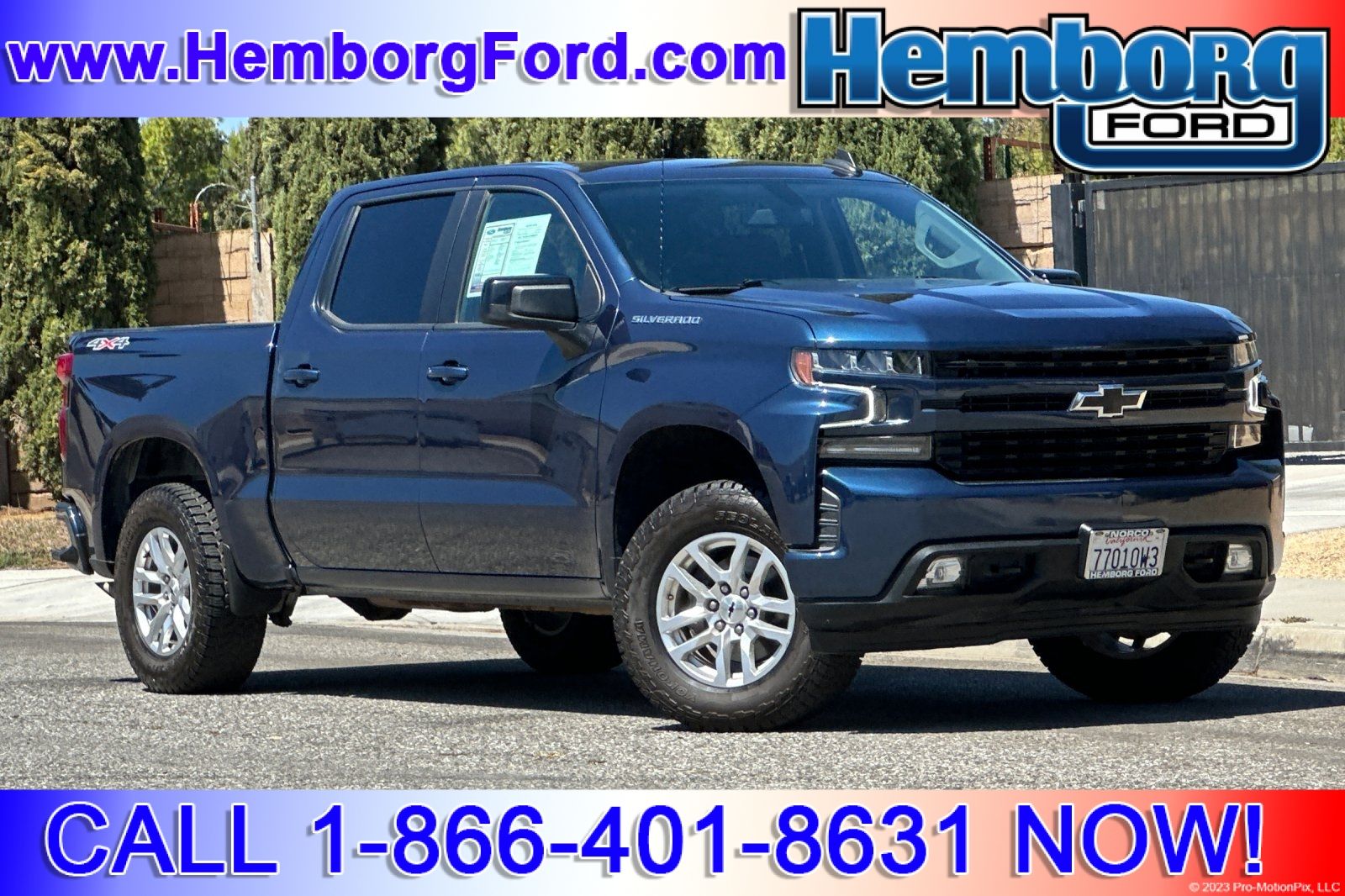 Northsky Blue Metallic 2021 Chevrolet Silverado 1500 Pickup Truck Four-Wheel Drive 8-Speed Automatic