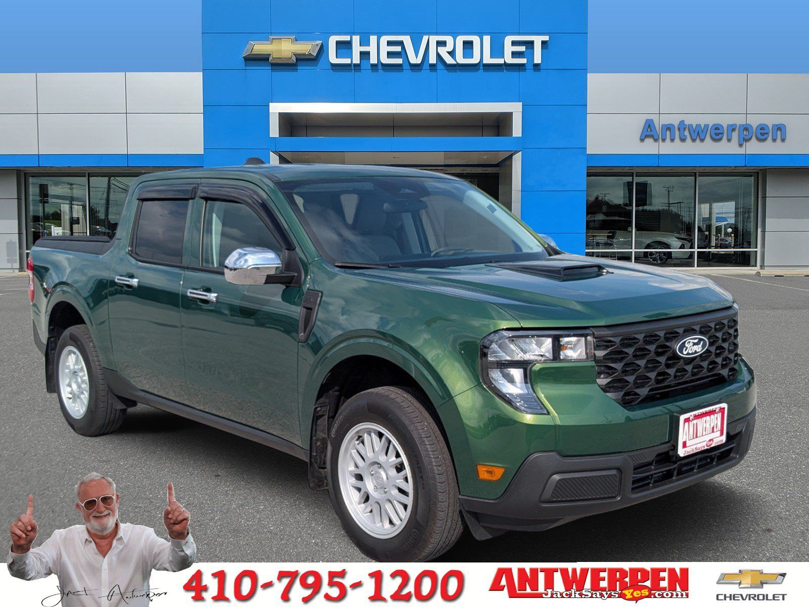 Green 2025 Ford Maverick Pickup Truck All-Wheel Drive 8-Speed Automatic