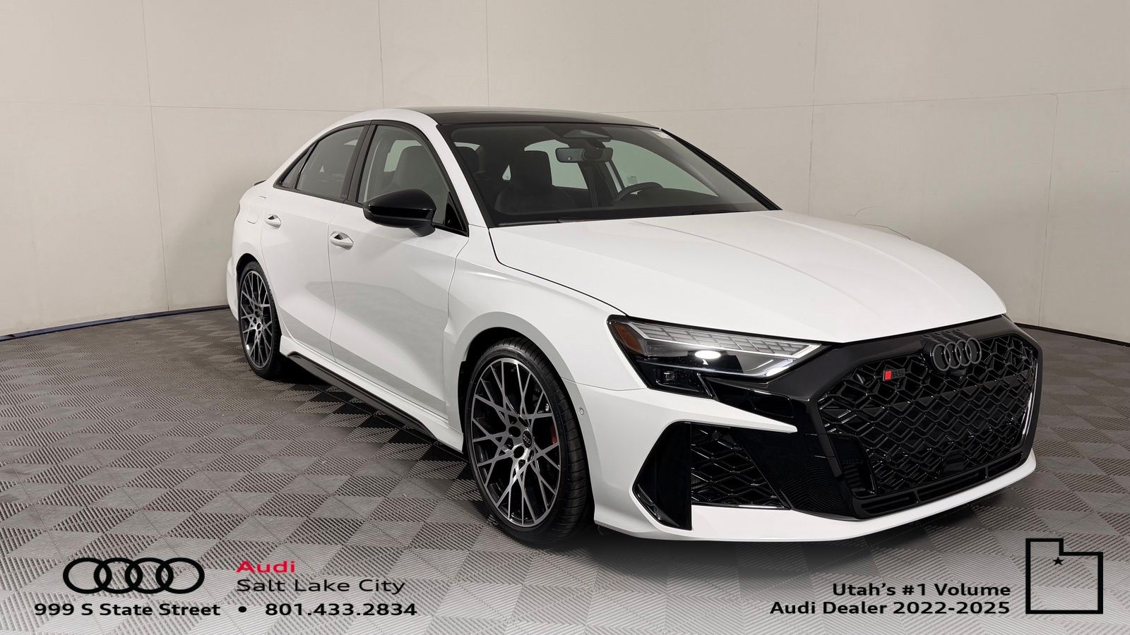 Arkona White 2026 Audi RS 3 Sedan All-Wheel Drive 7-Speed Automatic