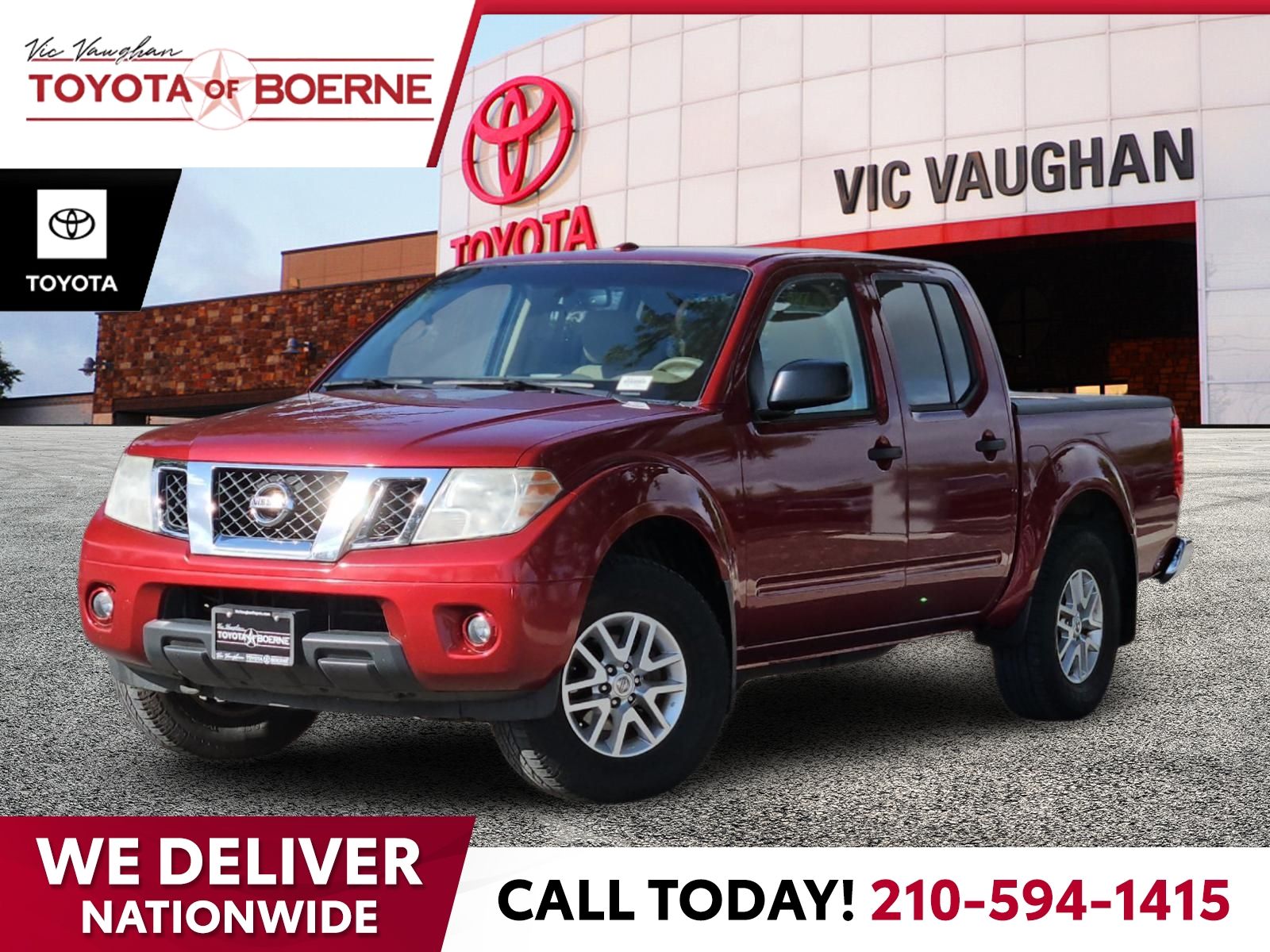 Cayenne Red 2015 Nissan Frontier Pickup Truck Four-Wheel Drive 5-Speed Automatic Overdrive