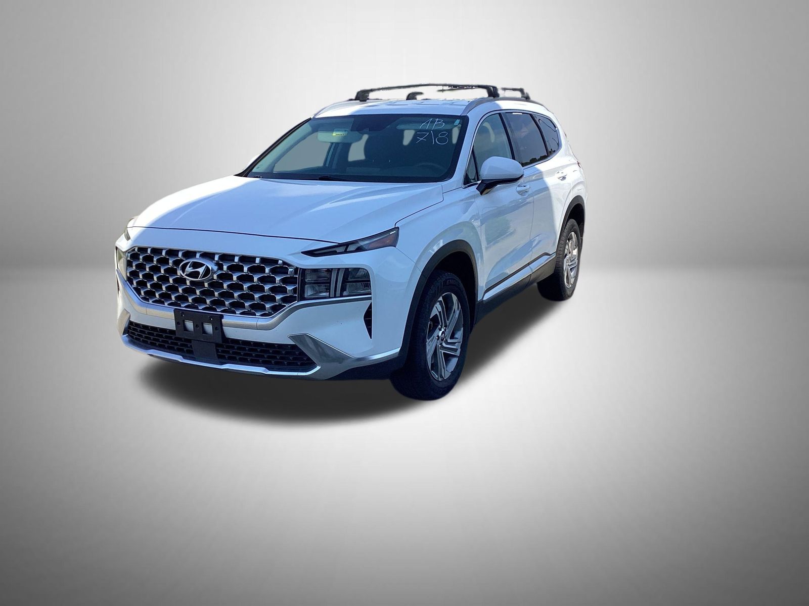 Quartz White 2022 Hyundai Santa Fe SUV / Crossover All-Wheel Drive 8-Speed Automatic