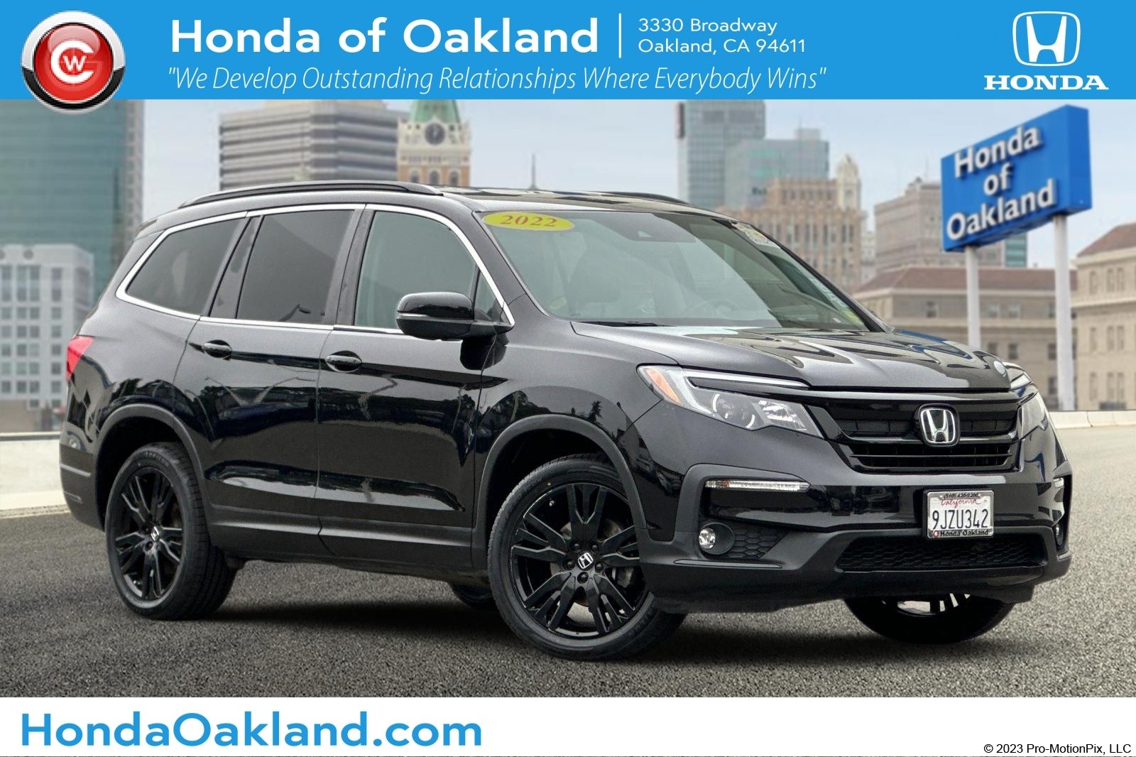 Crystal Black Pearl 2022 Honda Pilot SUV / Crossover All-Wheel Drive 9-Speed Automatic