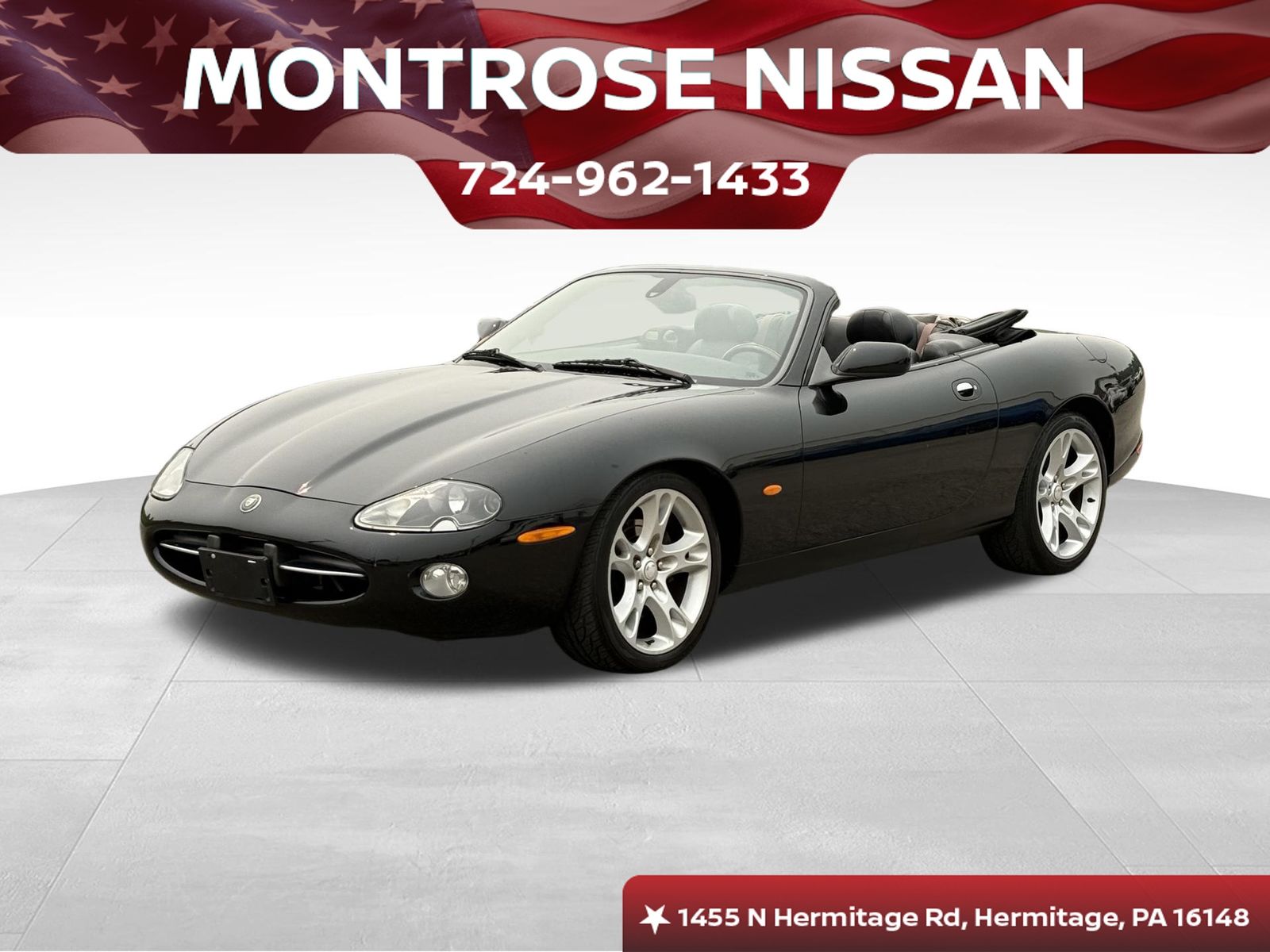 Black (Ebony) 2004 Jaguar XK-Series Convertible Rear-Wheel Drive 6-Speed Automatic Overdrive