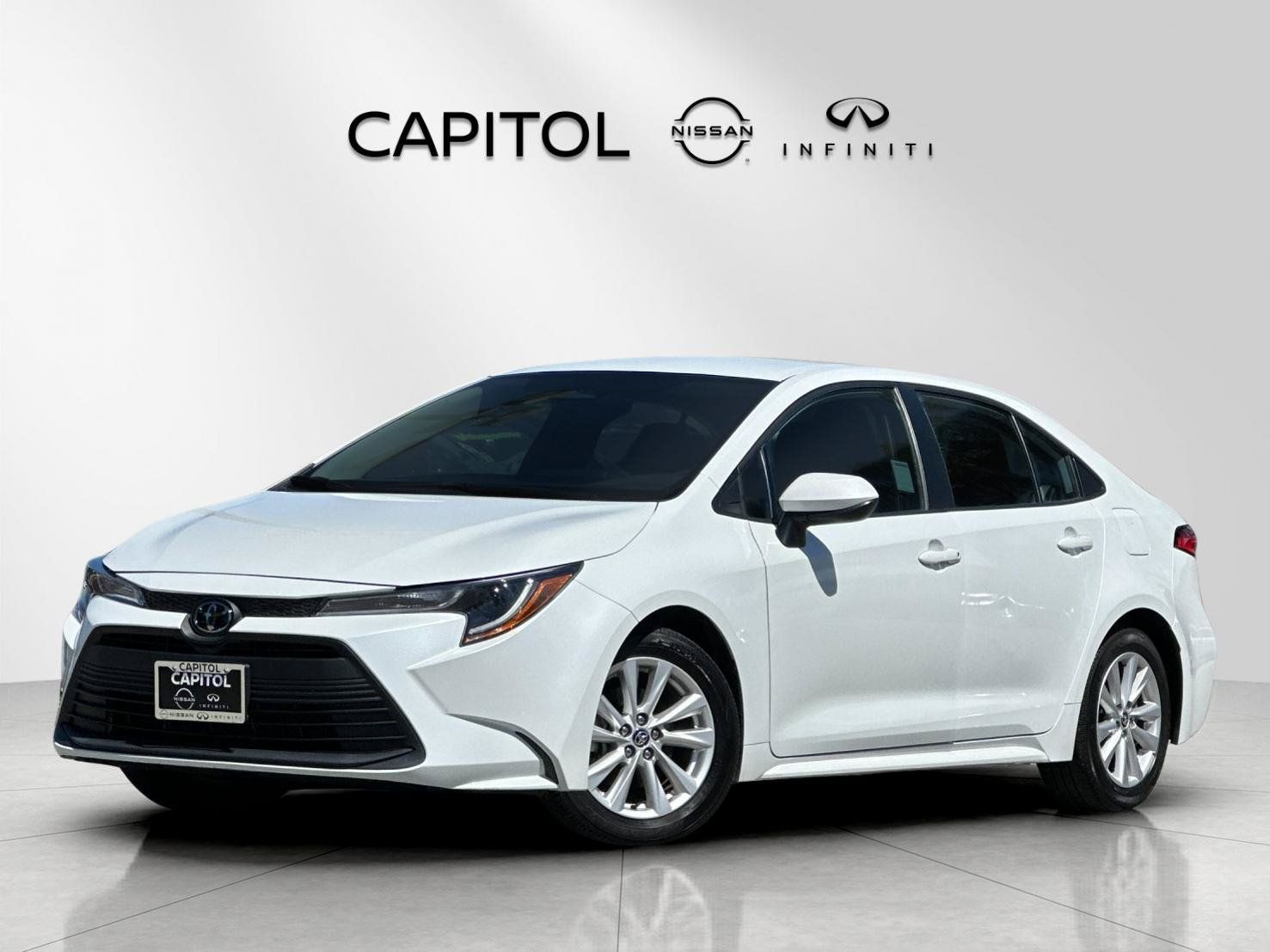 White (Wind Chill Pearl) 2024 Toyota Corolla Sedan Front-Wheel Drive Continuously Variable Transmission