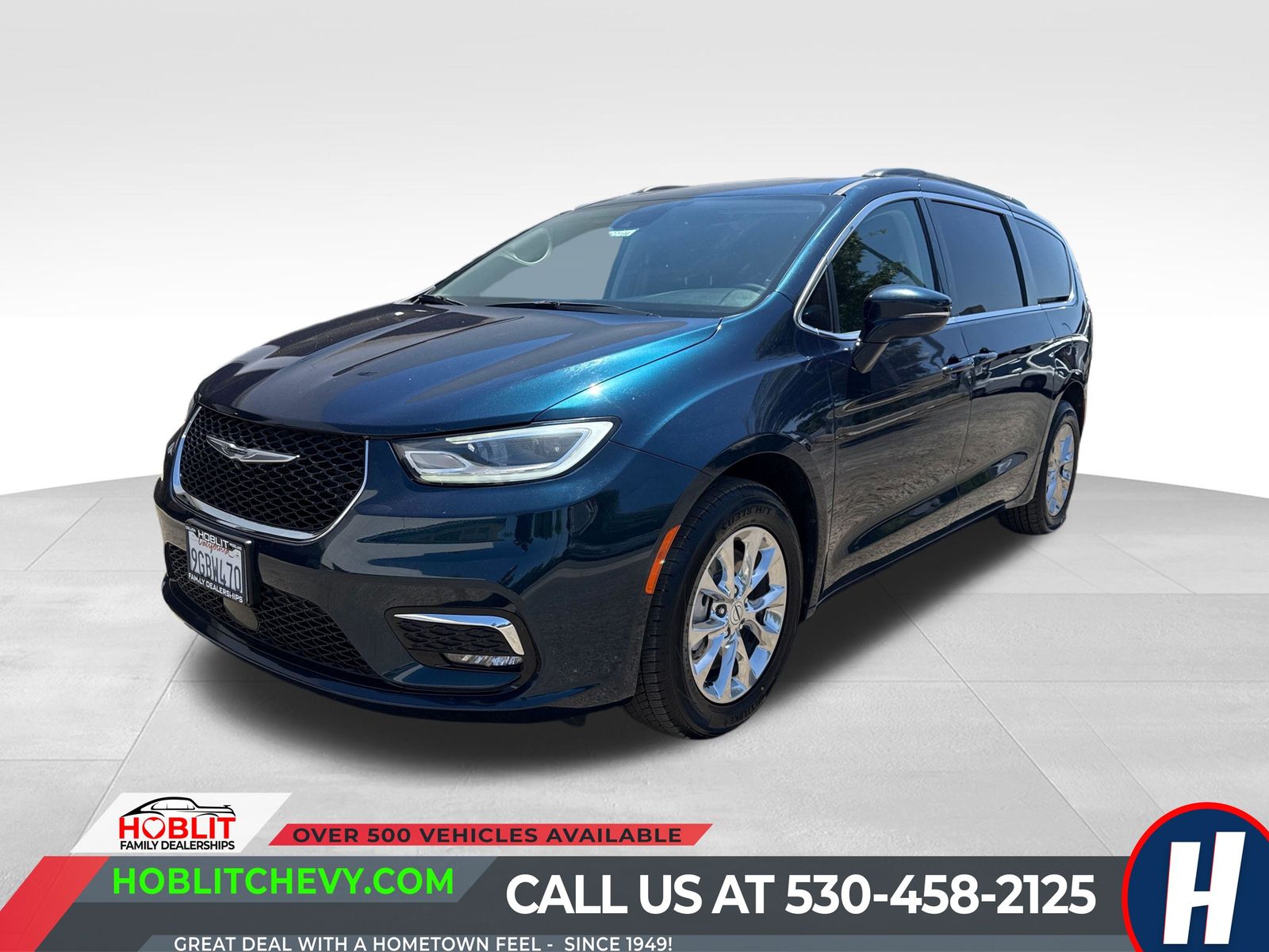 Fathom Blue Pearlcoat 2022 Chrysler Pacifica Minivan All-Wheel Drive 9-Speed Automatic