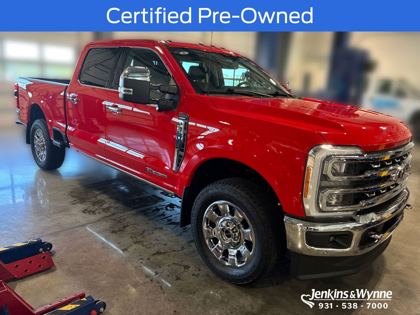 Race Red 2023 Ford F-350 Super Duty Pickup Truck Four-Wheel Drive Automatic