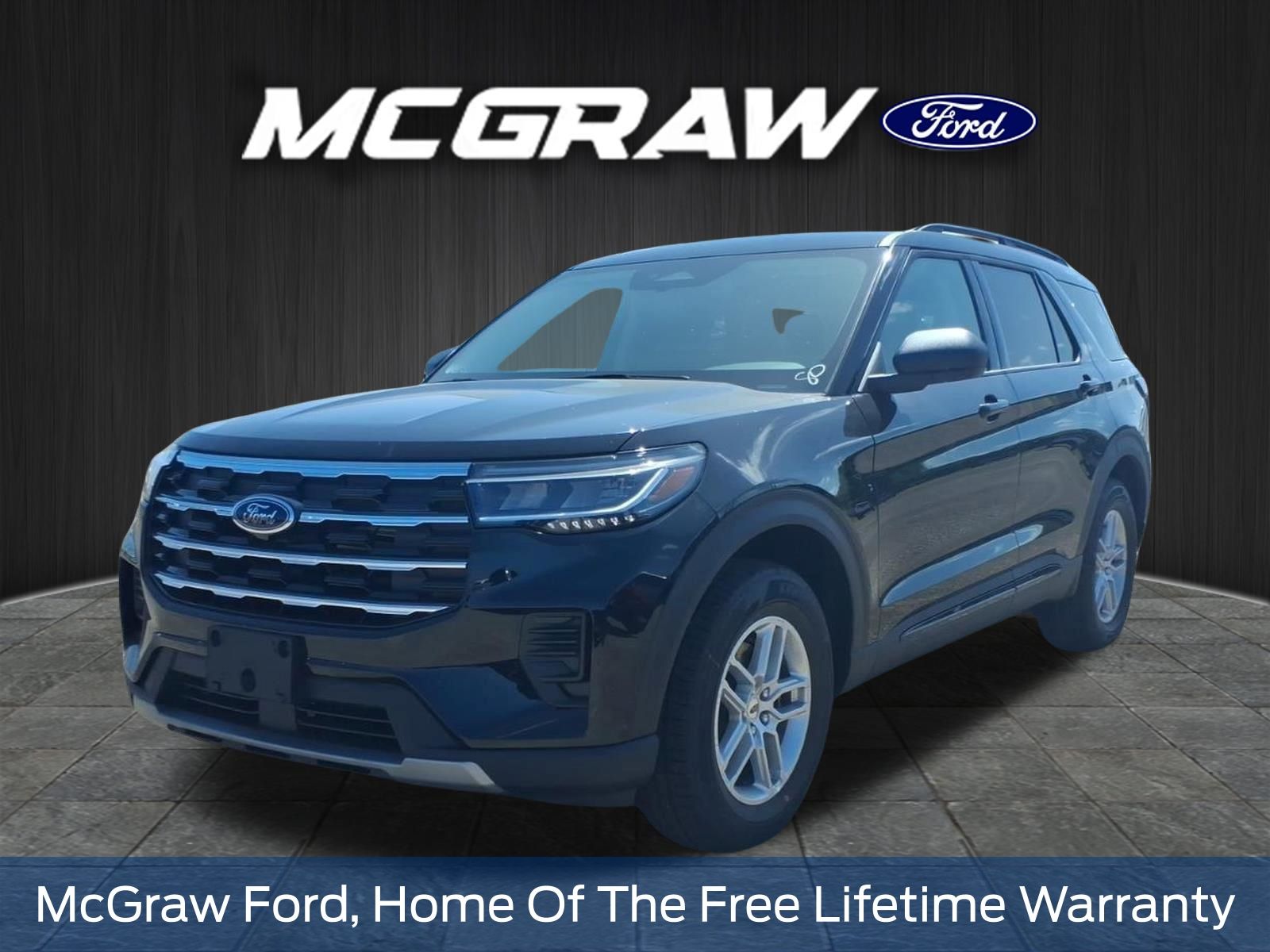 Black Metallic 2026 Ford Explorer SUV / Crossover Rear-Wheel Drive Automatic
