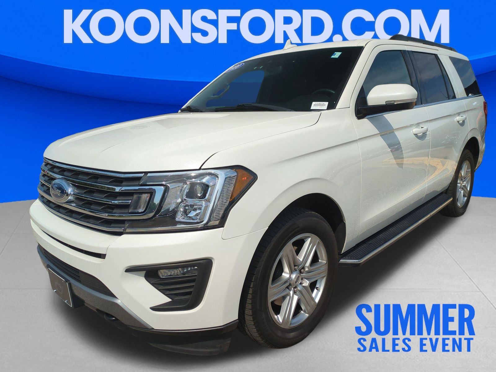 White Metallic 2020 Ford Expedition SUV / Crossover Four-Wheel Drive Automatic
