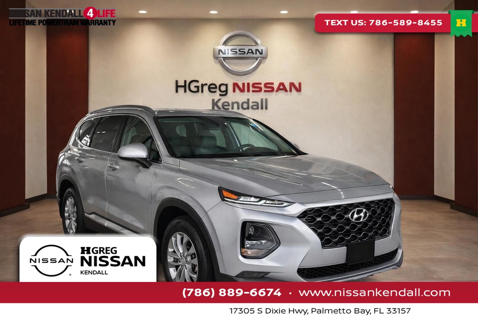 Shimmering Silver Pearl 2020 Hyundai Santa Fe SUV / Crossover Front-Wheel Drive 8-Speed Automatic