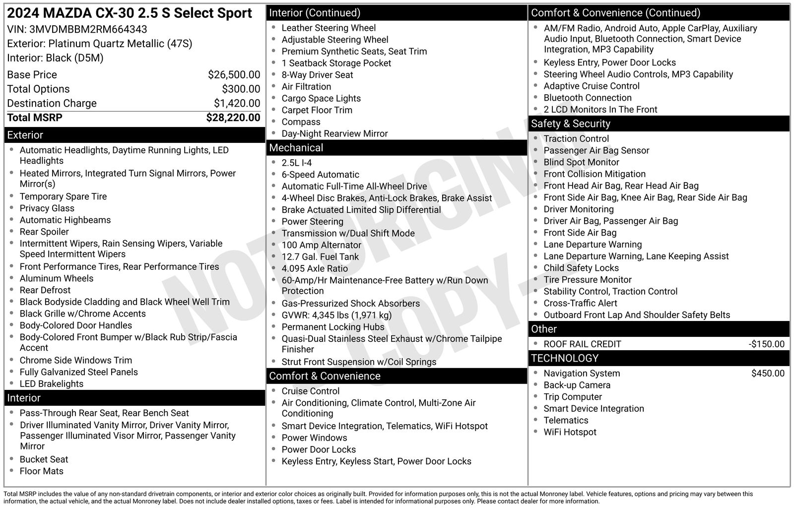 Used Car 2024 Mazda Cx-30  2.5 S Select Sport For Sale Under $25,000 In Austin, Texas