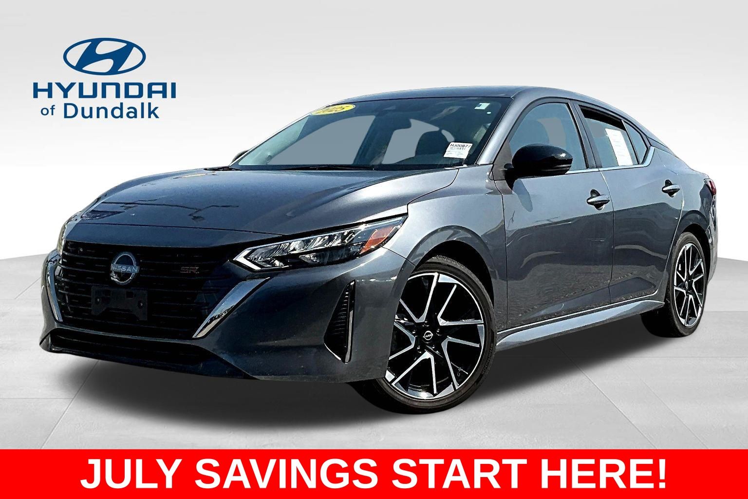 Gray (Gun Metallic) 2025 Nissan Sentra Sedan Front-Wheel Drive Continuously Variable Transmission