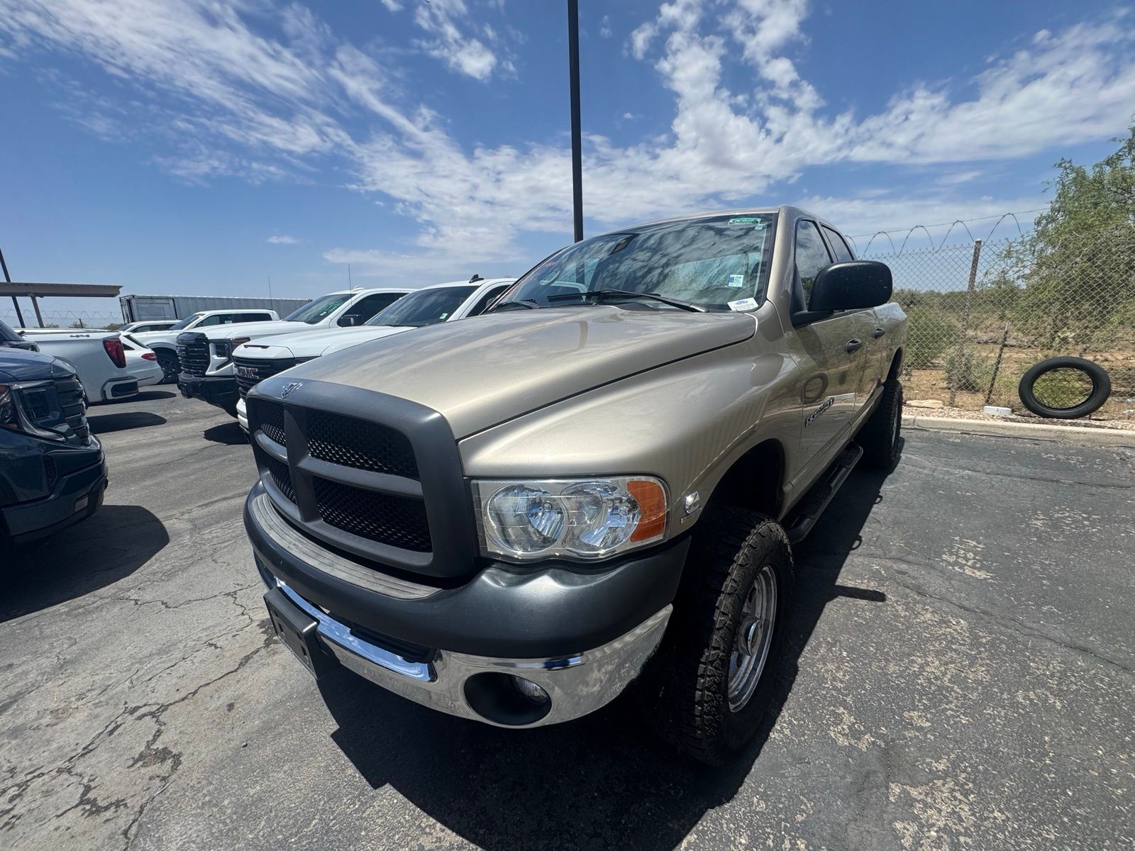 Light Almond Pearl Metallic 2005 Dodge RAM 2500 Pickup Truck Four-Wheel Drive 4-Speed Automatic