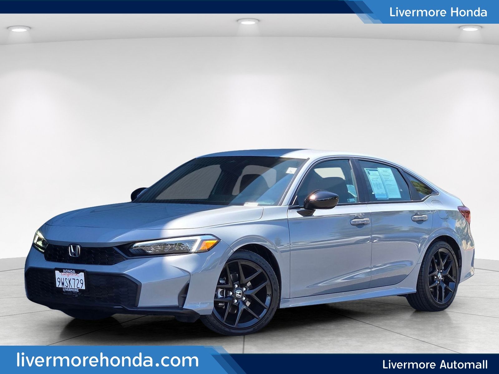 Gray 2026 Honda Civic Sedan Front-Wheel Drive Continuously Variable Transmission