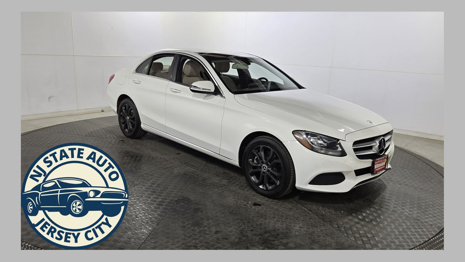 White 2017 Mercedes-Benz C-Class Sedan All-Wheel Drive 7-Speed Automatic