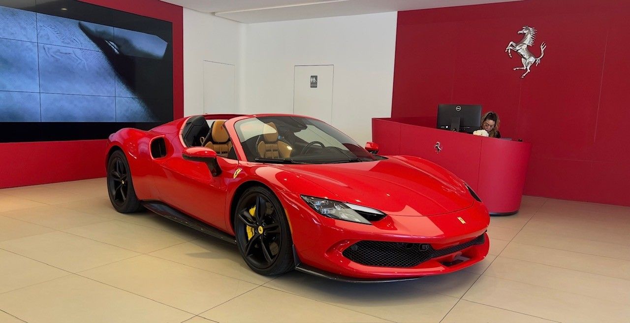 Rosso Corsa 2025 Ferrari 296 GTS RWD Convertible Rear-Wheel Drive 8-Speed Dual Clutch