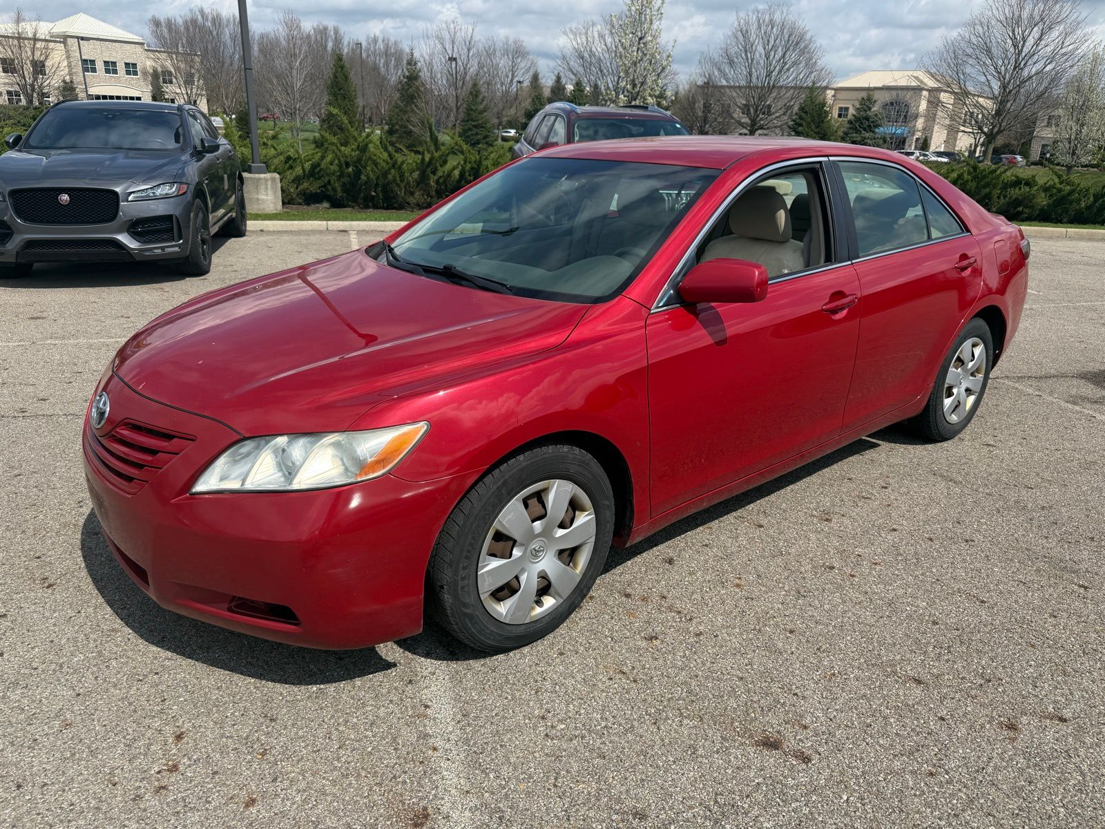 Barcelona Red Metallic 2007 Toyota Camry CE Sedan Front-Wheel Drive 5-Speed Automatic Overdrive