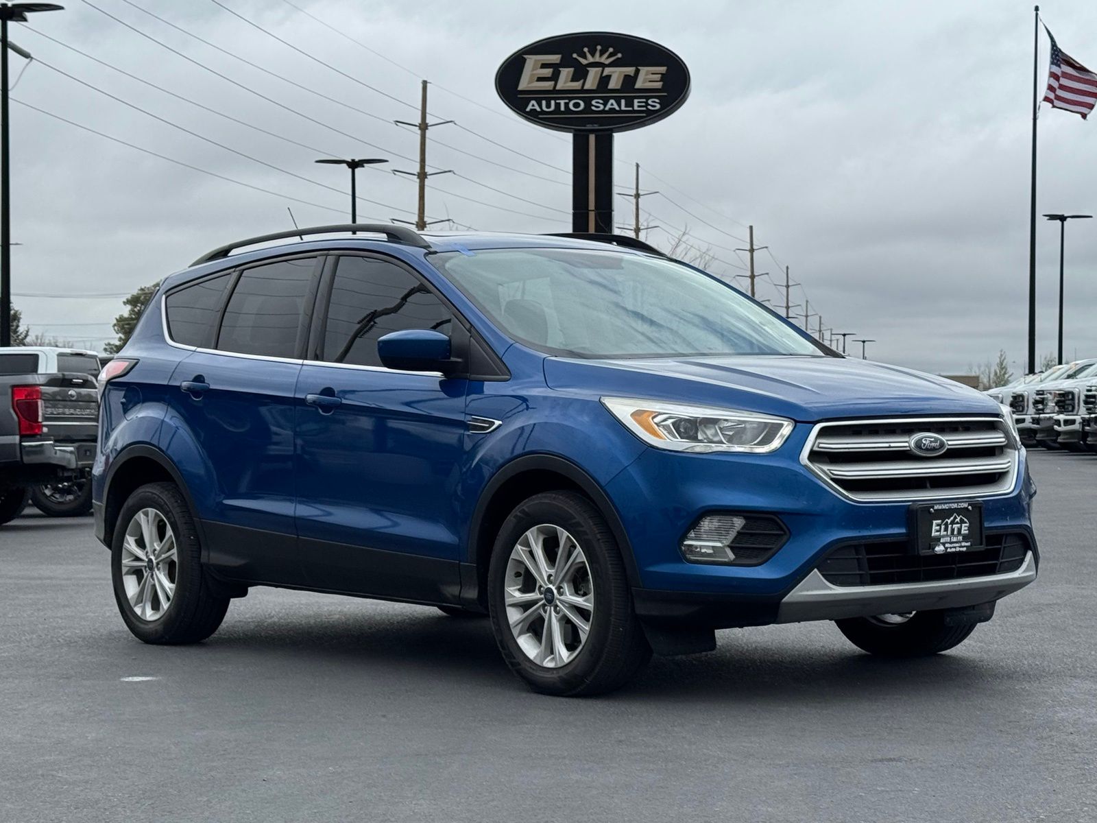 Blue 2018 Ford Escape SEL AWD SUV / Crossover All-Wheel Drive 6-Speed Automatic