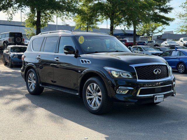 Black Obsidian 2017 INFINITI QX80 4WD SUV / Crossover All-Wheel Drive 7-Speed Automatic
