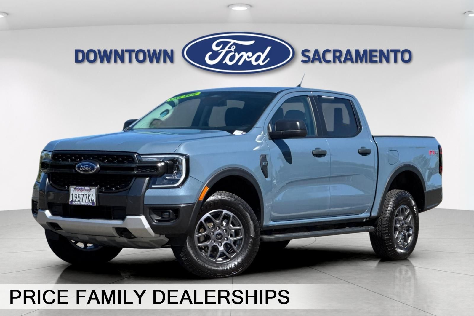 Blue (Azure Gray Metallic) 2025 Ford Ranger Pickup Truck Four-Wheel Drive Automatic