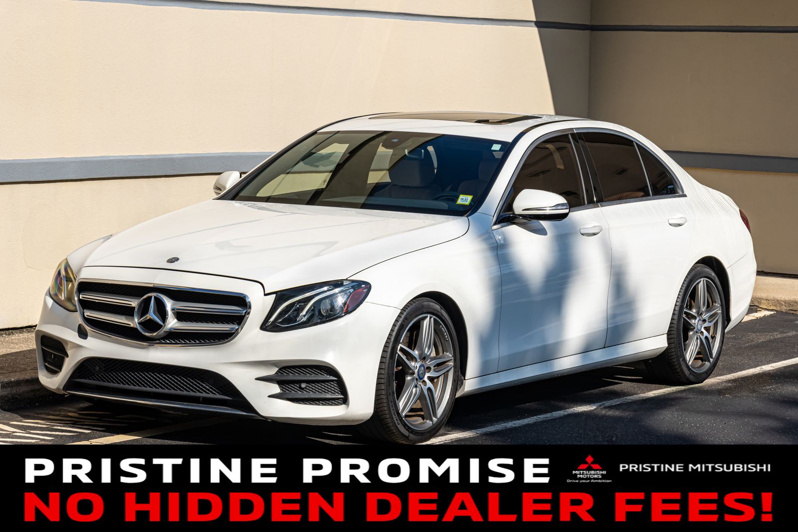 Polar White 2017 Mercedes-Benz E-Class Sedan Rear-Wheel Drive 9-Speed Automatic