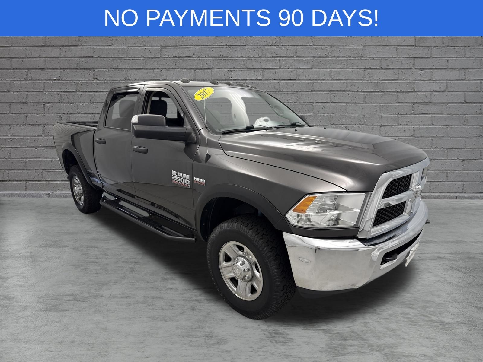 Gray (Granite Crystal Metallic Clearcoat) 2017 RAM 2500 Pickup Truck Four-Wheel Drive 6-Speed Automatic