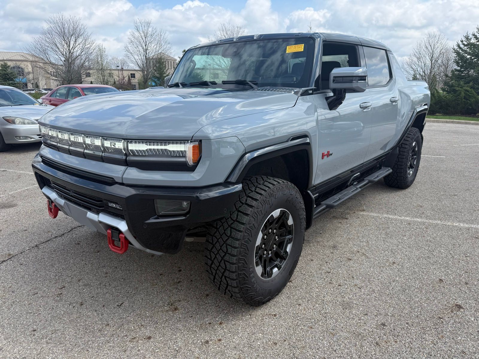 Meteorite Metallic (Gray) 2025 GMC Hummer EV Pickup 3X Crew Cab AWD Pickup Truck All-Wheel Drive 1-Speed Automatic