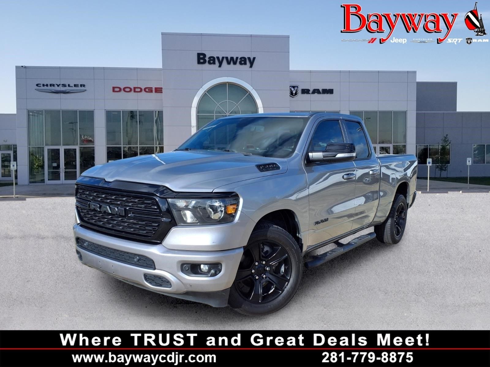 2022 Ram 1500 Big Horn/Lone Star Silver at Joe Myers Mazda Kia