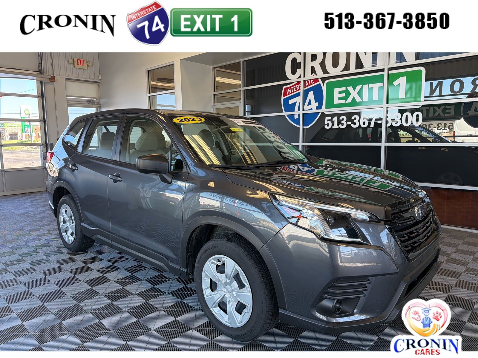 Magnetite Gray Metallic 2023 Subaru Forester SUV / Crossover All-Wheel Drive Continuously Variable Transmission