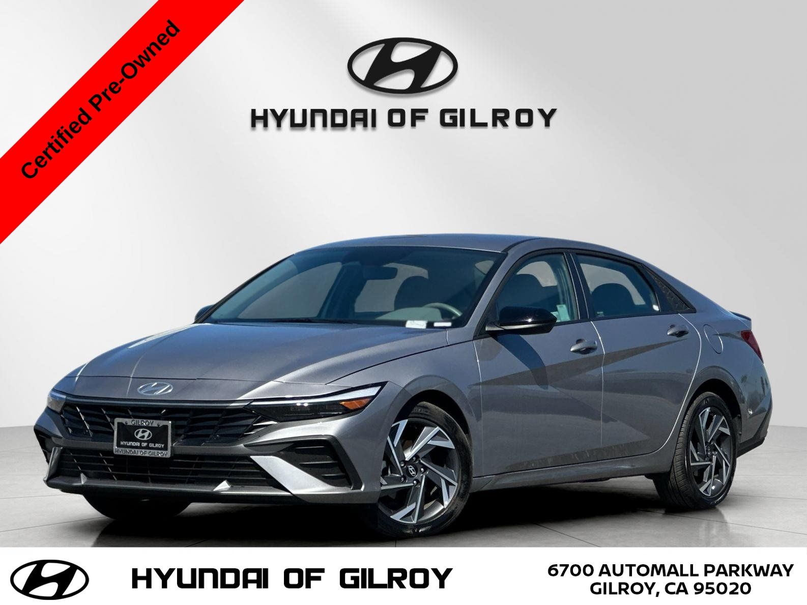 Fluid Metal 2025 Hyundai Elantra SEL Sport FWD Sedan Front-Wheel Drive Continuously Variable Transmission