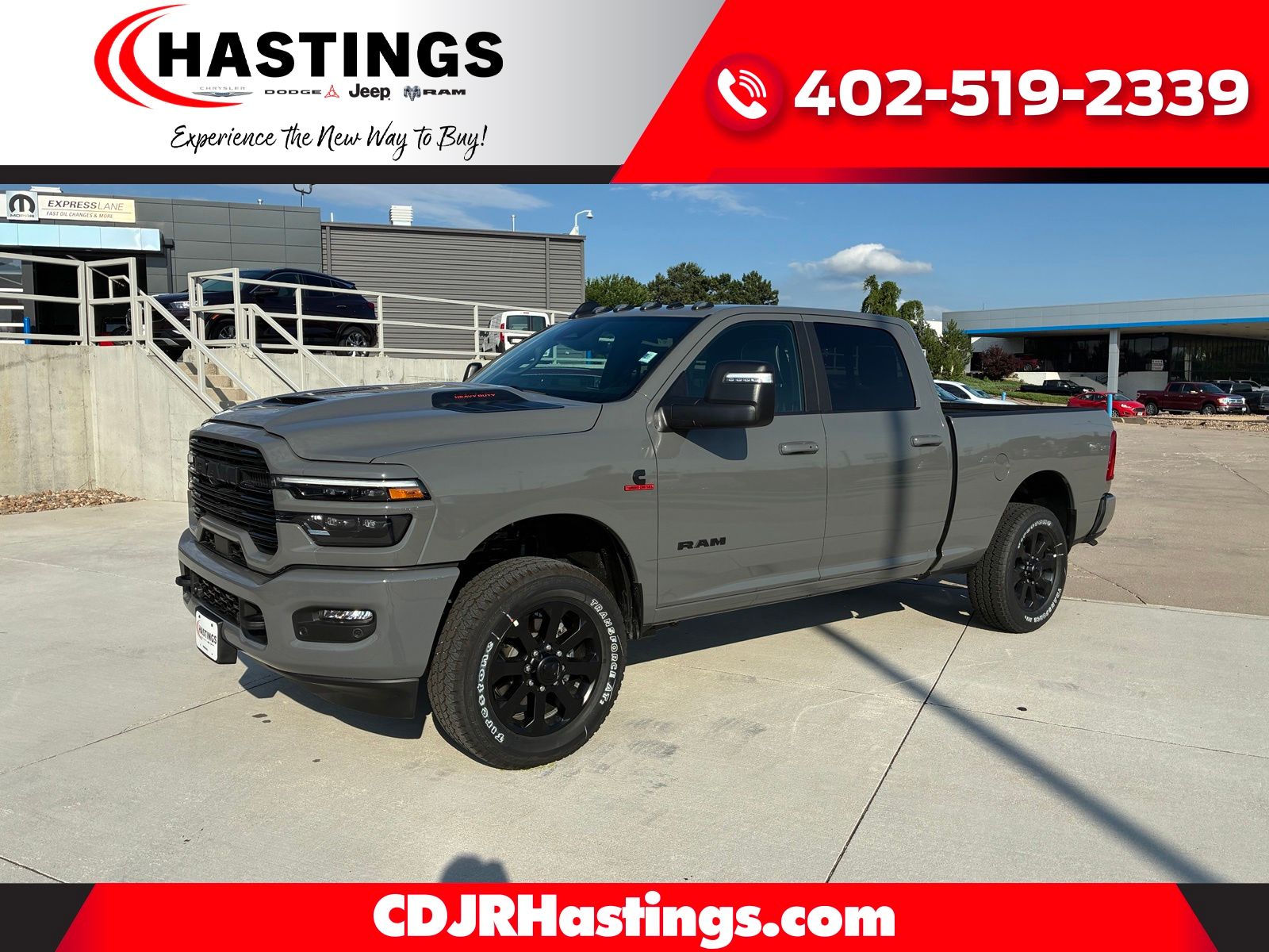 Gray Clearcoat 2026 RAM 3500 Pickup Truck Four-Wheel Drive 8-Speed Automatic
