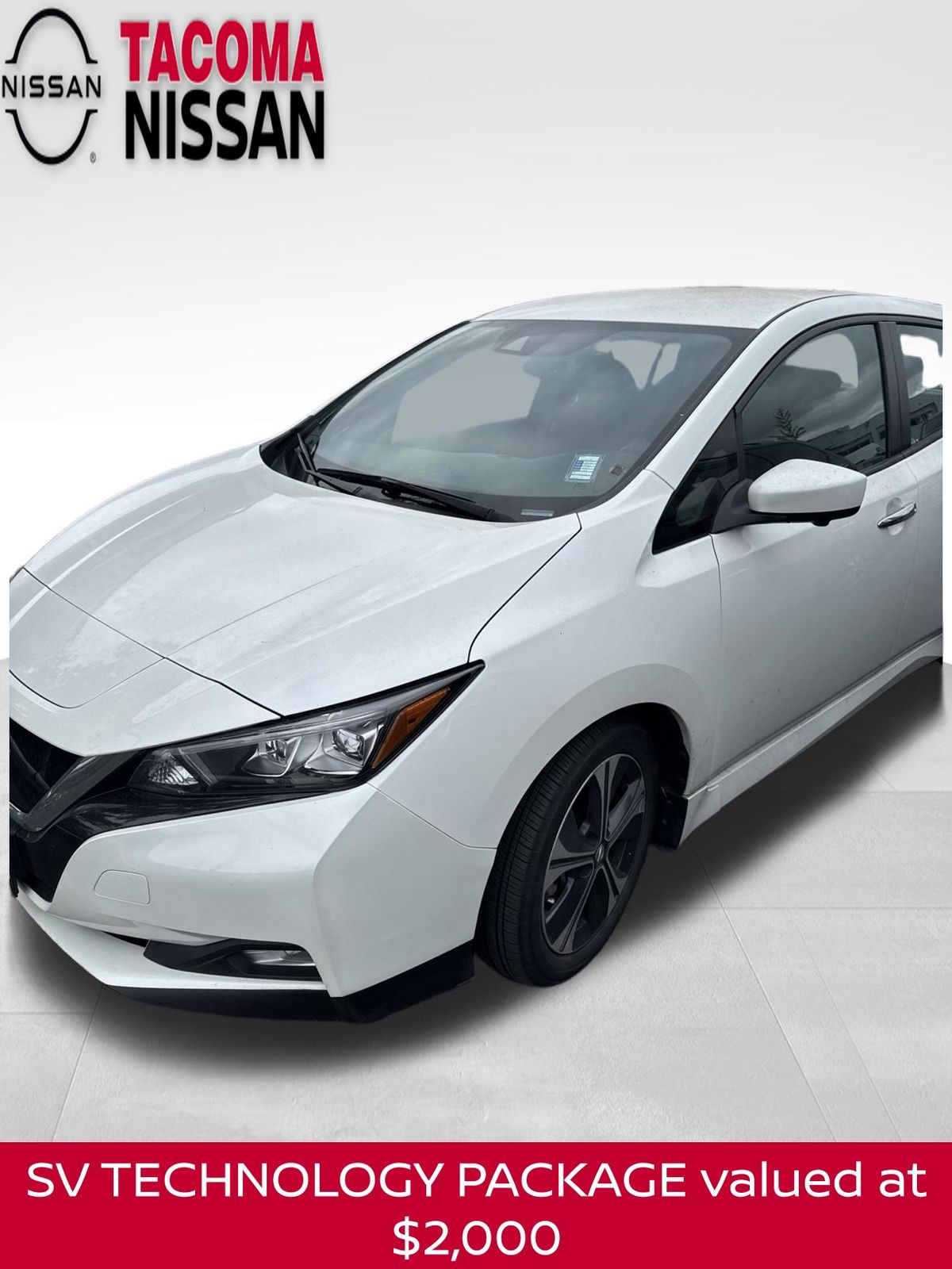 Pearl White Tricoat 2020 Nissan LEAF Hatchback Front-Wheel Drive Automatic