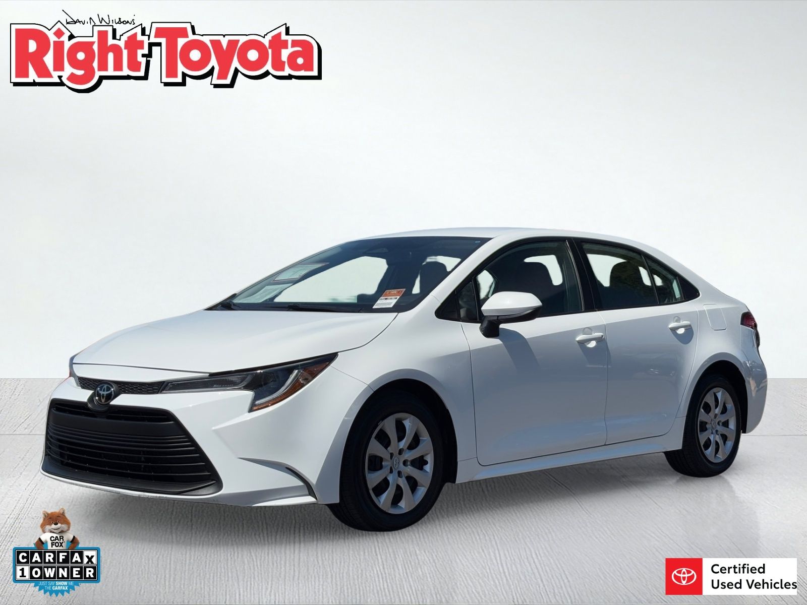 Ice Cap 2024 Toyota Corolla LE FWD Sedan Front-Wheel Drive Continuously Variable Transmission