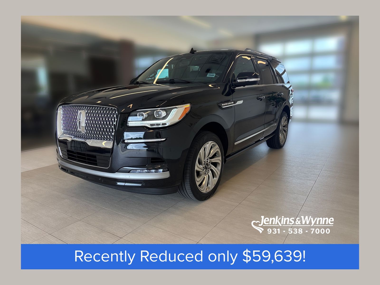 Infinite Black Metallic Clearcoat 2024 Lincoln Navigator SUV / Crossover Four-Wheel Drive Automatic