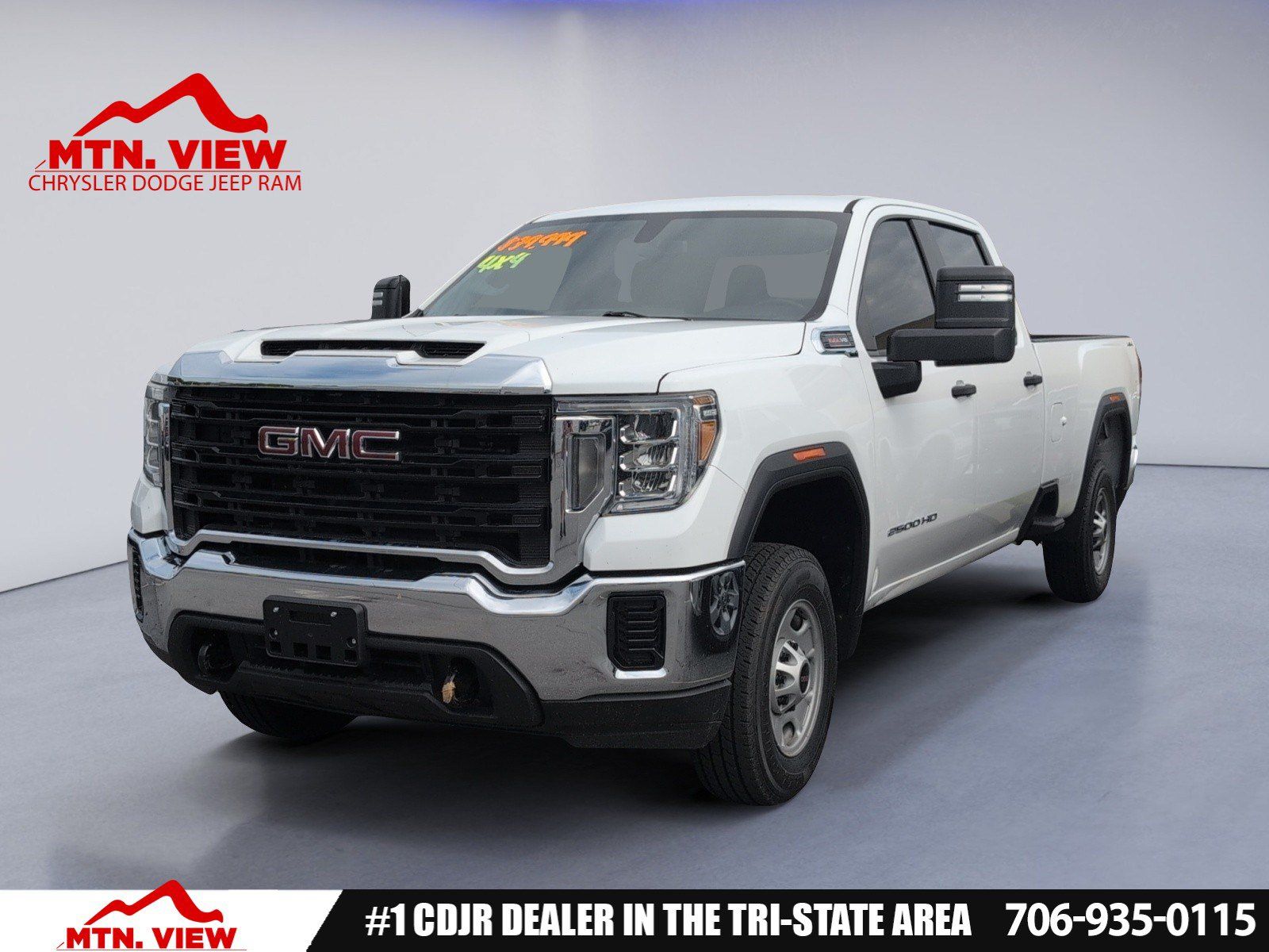 Summit White 2021 GMC Sierra 2500HD Pickup Truck Four-Wheel Drive 6-Speed Automatic