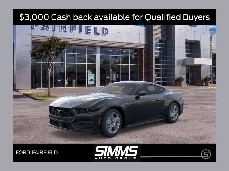 Shadow Black 2026 Ford Mustang Coupe Rear-Wheel Drive Automatic